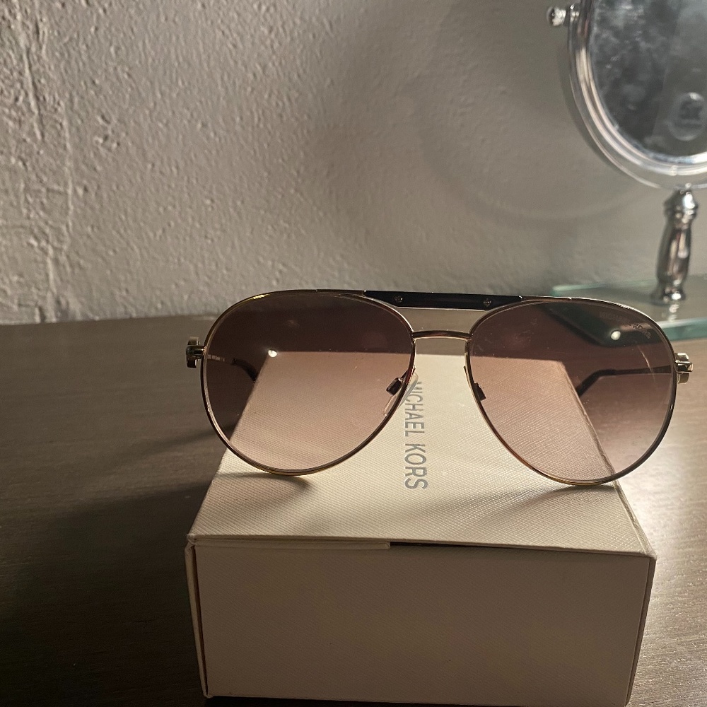 Michael Kors Zanzibar Aviator Sunglasses - Picture 3 of 3